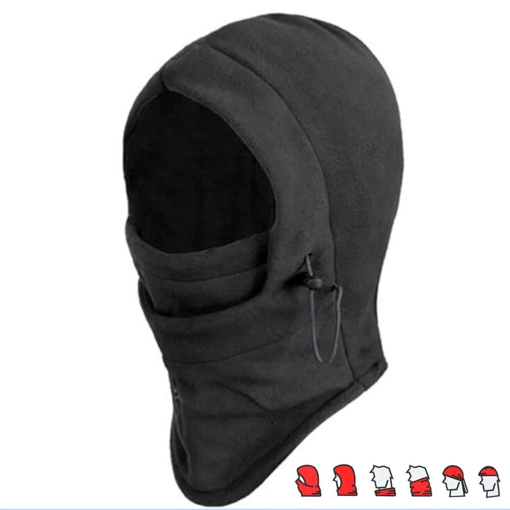 

Cycling Headwear Winter Thermal Hood Full Face Neck Mask Hat Cover Outdoor Ski Skiing Fishing Riding Running Cycling Motorcycle