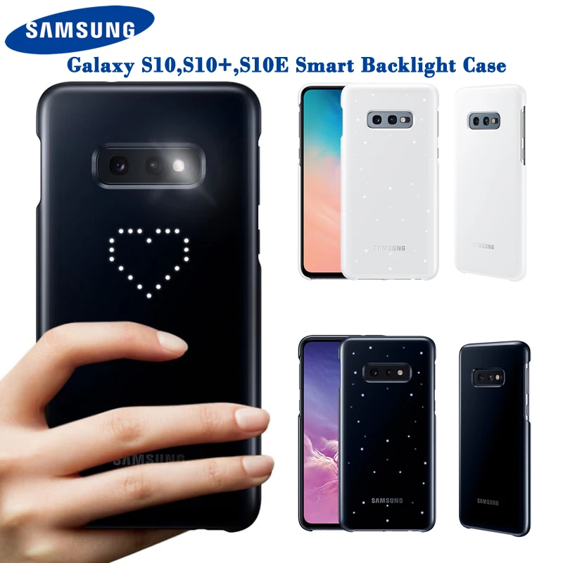 Original Samsung LED Abdeckung Für Samsung Galaxy S10Plus S10E S10 S10 Plus  SM-G9730 SM-G9750 G9750 Emotionale Led Beleuchtung Wirkung - AliExpress