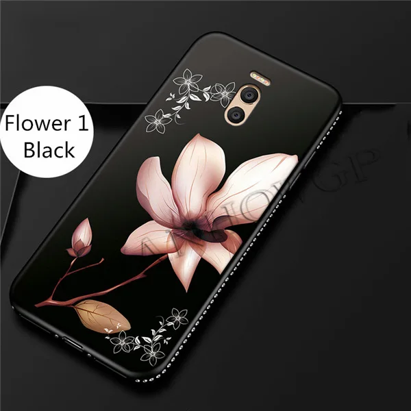 

3D Flower Luxury Case For Meizu M5 M5S Note M6 Note6 Bing Diamond Matte Soft Cover For Meizu M5 M6 Note Note5 Glitter Coque Caso