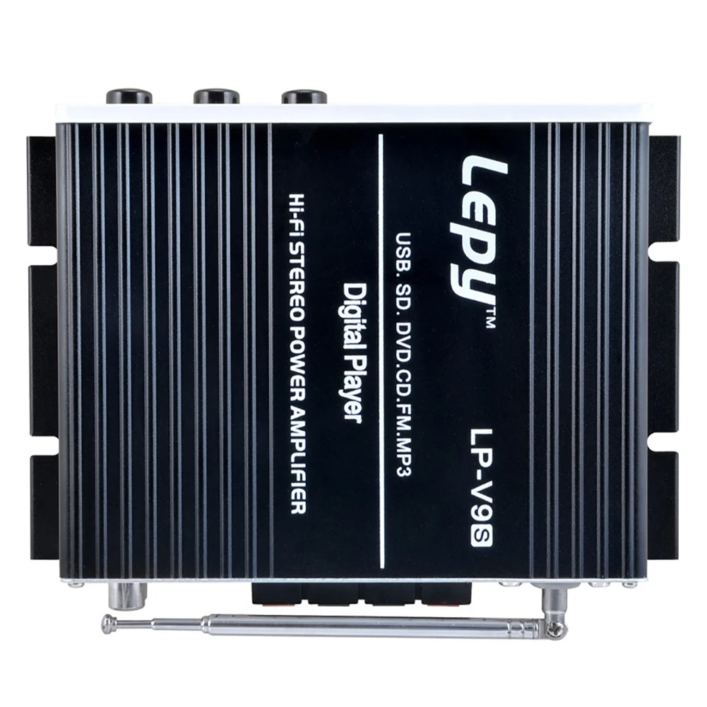 

LP V9S HiFi Stereo MP3 CD FM With USB Car LED Display Audio Music Mini Home Power Amplifier Digital DVD