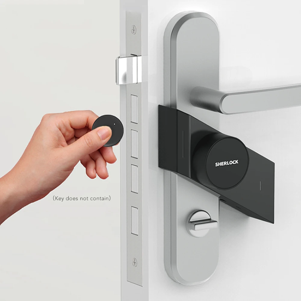  Sherlock S2 Smart Door Lock Home Keyless Lock Fingerprint + Password Work To Electronic Door Lock W - 32895907342