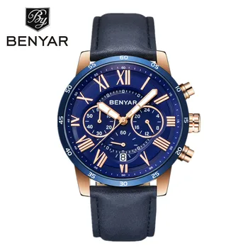 

2019 BENYAR Watches Men Luxury Brand Fashion Chronograph Sport Quartz Watch Reloj Hombre Clock Male Relogio Masculino BY-5139