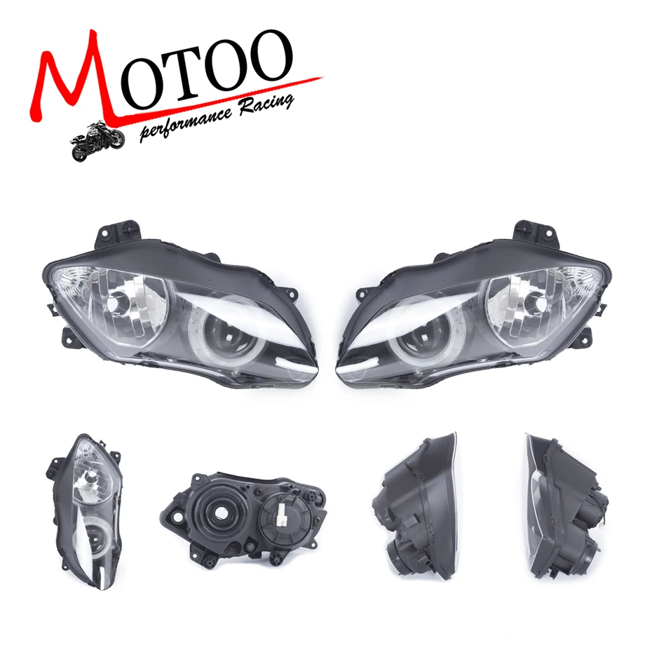 

Motoo - For Yamaha YZFR1 YZF1000 R1 07 08 Front Head Light Assembly Housing Motorcycle Clear Lens Headlight Headlamp Case