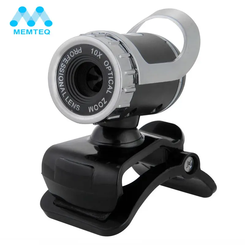 

MEMTEQ 12 Megapixel HD Web Camera USB 2.0 Web Cam 360 Degree Webcam with Sound Absorption Microphone for Computer PC Laptop