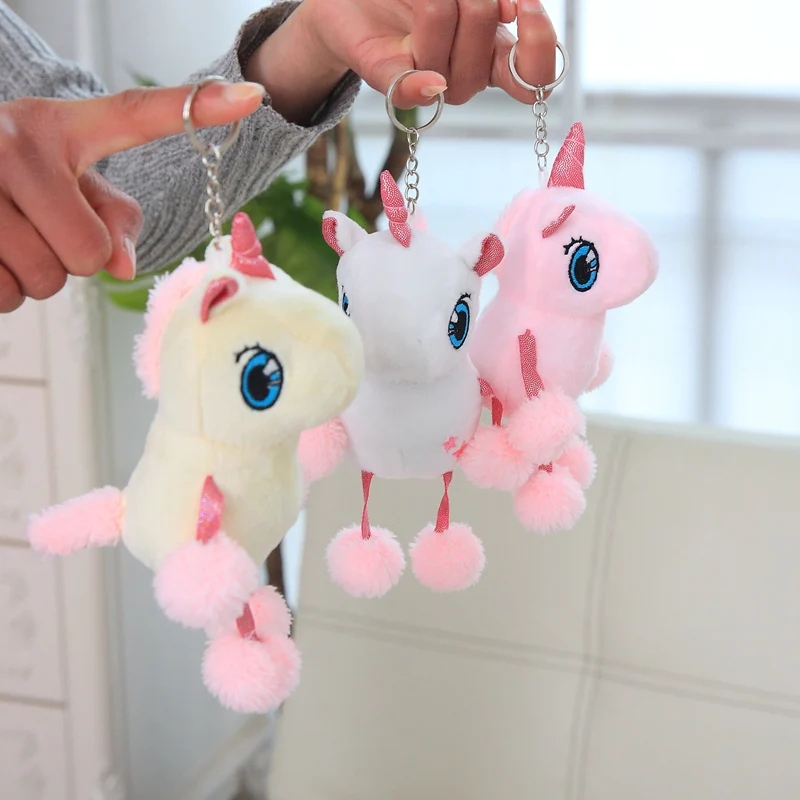 

HOT 3Colors - Kawaii Unicorn Plush DOLL 15CM Approx. Pendant DOLL , Key Chain Unicorn Stuffed Animal Plush TOY