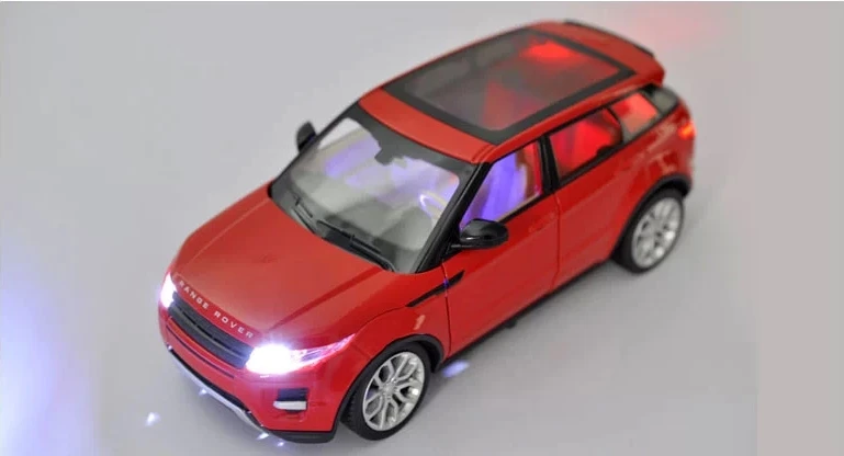 1:24 Масштаб Литой Сплав металла роскошная модель автомобиля SUV для Range Rover Evoque коллекция класса Модель звук и светильник игрушки автомобиль