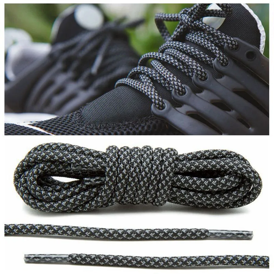 

120CM Fashion Round Shoelaces 5 Colors Sneaker Shoe Laces Sport Boot lace Athletic Shoe String Z0016