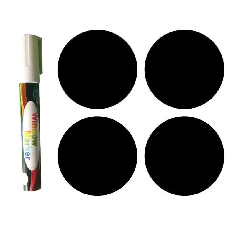

Hot Attractive Round Chalkboard Mason Jar Labels for Canning Pantry Spice FreezerWaterproof Black Vinyl Chalkboard Stickers