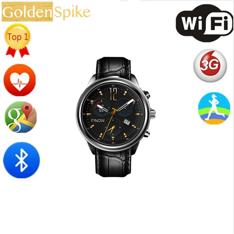 Сердечного ритма Смарт часы Android X5 Air Watch Встроенная память 16 ГБ bluetooth Wi Fi Bluetooth