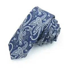 Пейсли связи для Для мужчин Свадебный костюм Топ Класс бренд 2018 новый 5 см галстук тощий галстук тонкий галстук Классический Для мужчин