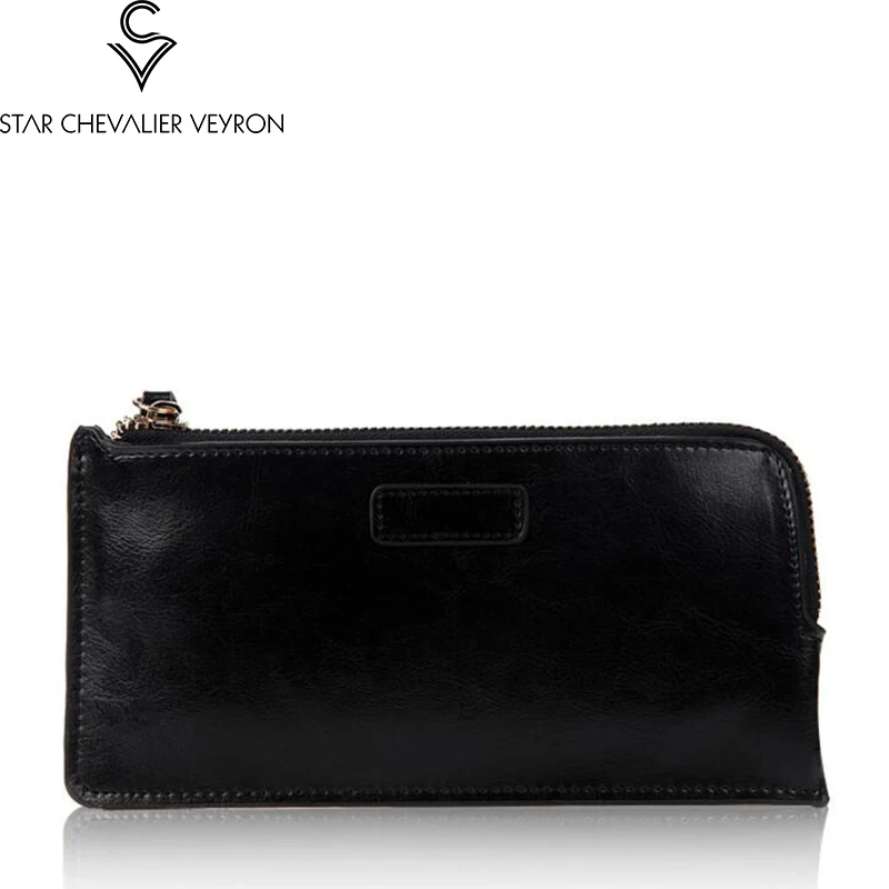

2017 5 new colors high quality cow leather fashion trend women's purse female wallet solid simple women wallet