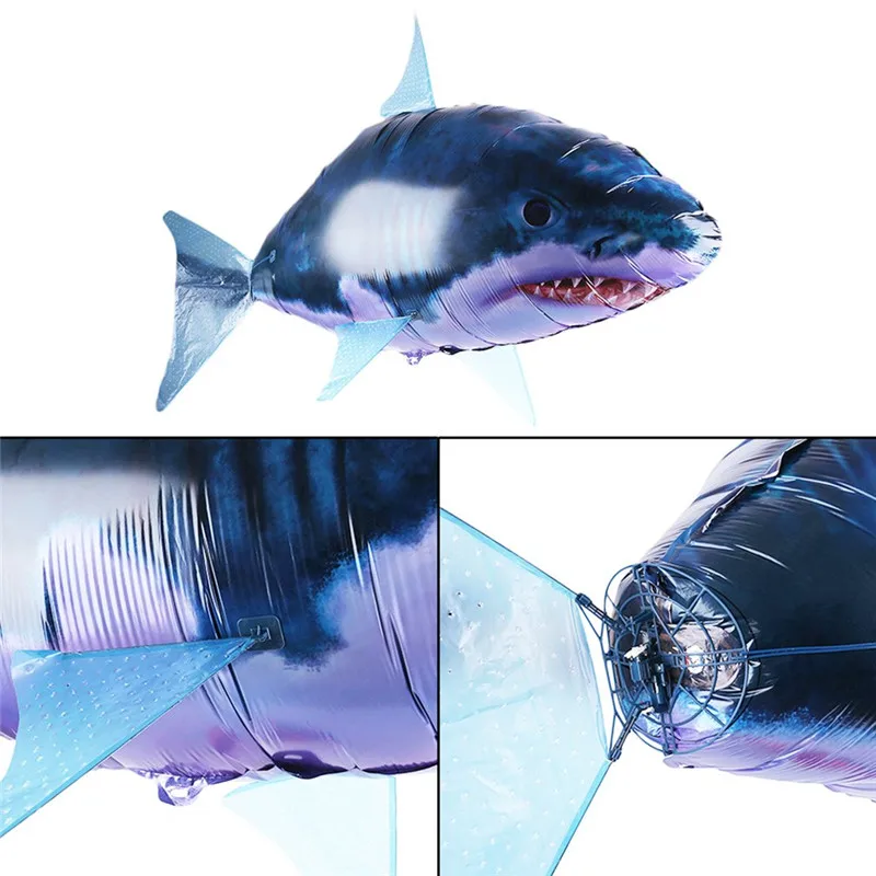 INBEAJY игрушка с дистанционным управлением Летающая акула мультфильм самолет дистанционное управление Модель акулы детские игрушки подарки