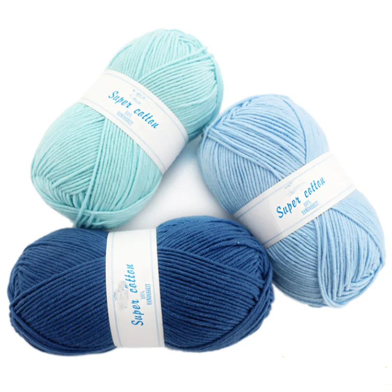 10 Pcs / Lot 60% Acrylic 40% cotton milk thick yarn crocheted soft baby for hand knitting crochet laine a tricoter | Дом и сад