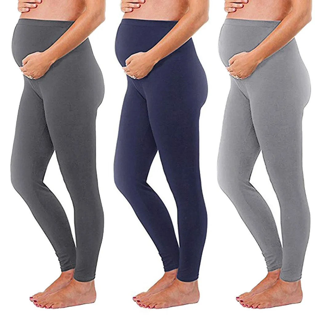 

Women's Maternity Leggings Seamless Solid Pants Stretch Pregnancy Trousers Lady Pants Women Trousers plus size womens clothing