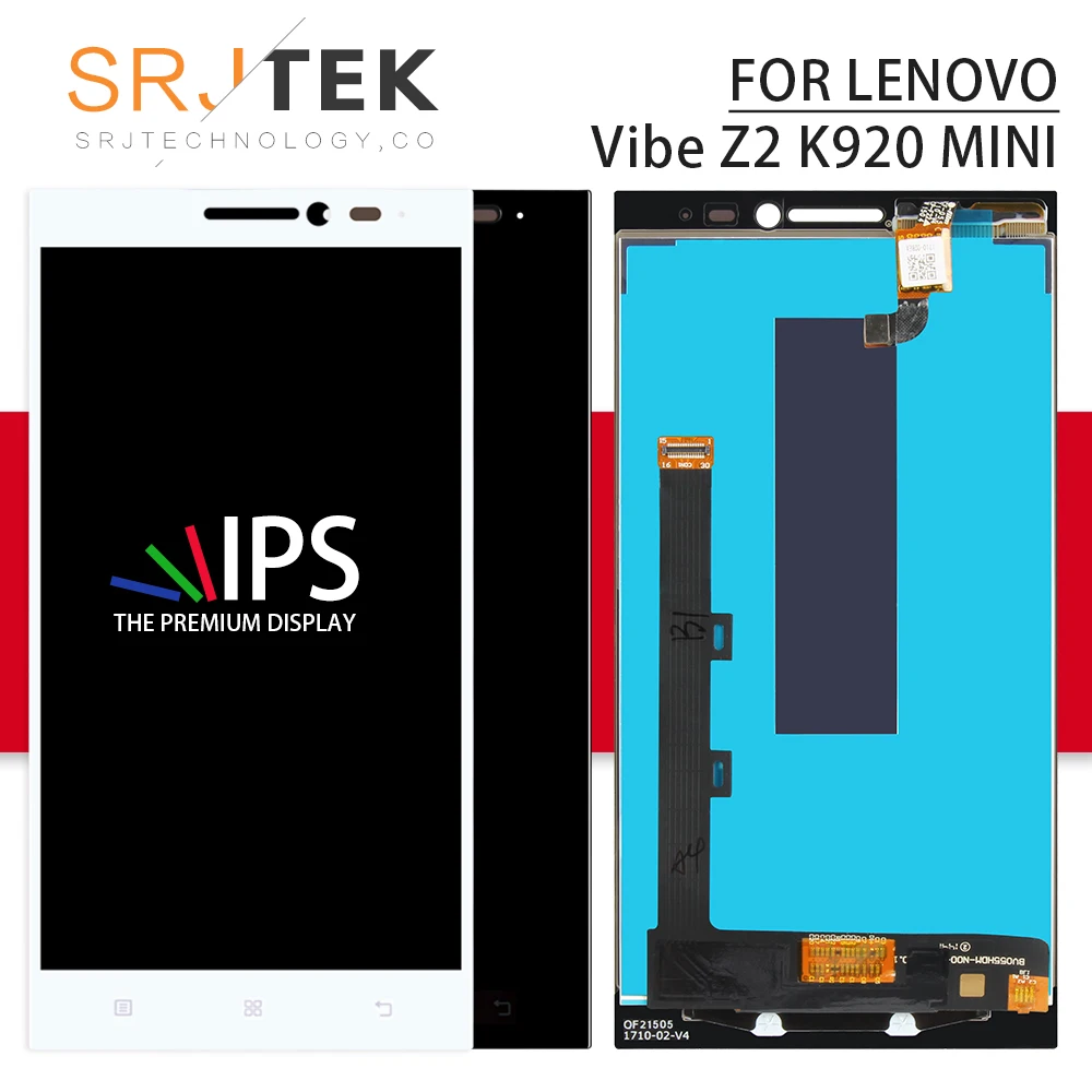 Srjtek экран для lenovo Vibe Z2 K920 Mini ЖК-дисплей сенсорный дигитайзер сенсор внешнее стекло в сборе с рамкой 5,5 ''K920 mini