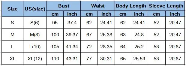 size table
