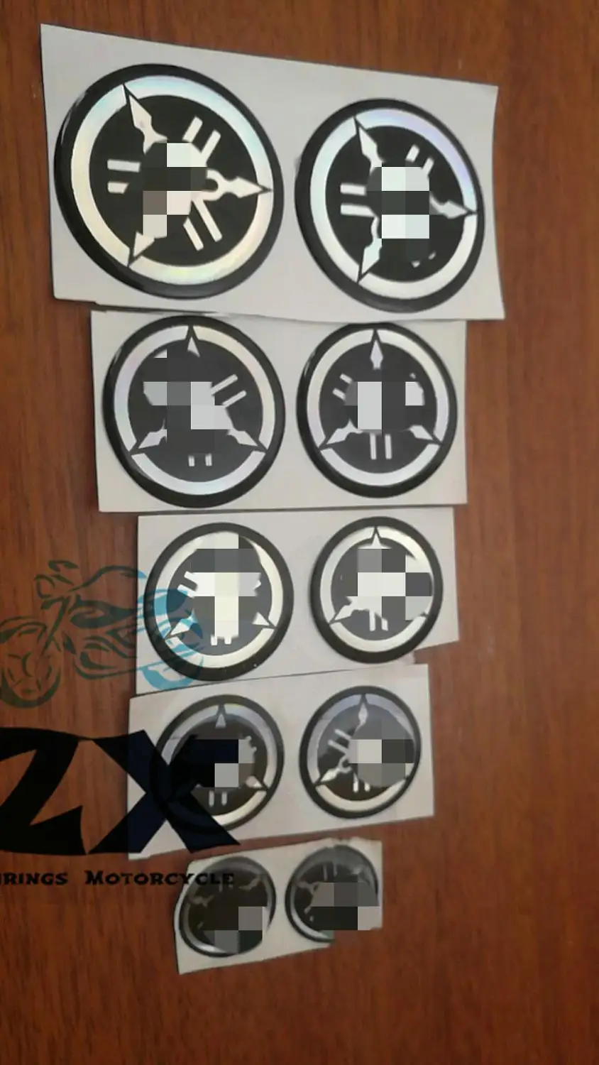

For Yamaha YZF R FZ YZ STAR VMAX Sticker Fork Logo Emblem Decal Badge Stickers 48MM 40MM 32MM 25MM 20MM 3D