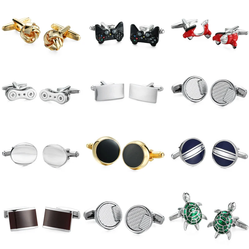 

Free shipping high quality men's fashion brand Cufflinks / car / game machine handle / Turtle / retro pattern design / Cufflinks