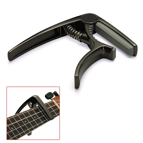 

Wholesale 5X Alloy Quick Change Trigger Capo Key Clamp for Ukulele Black