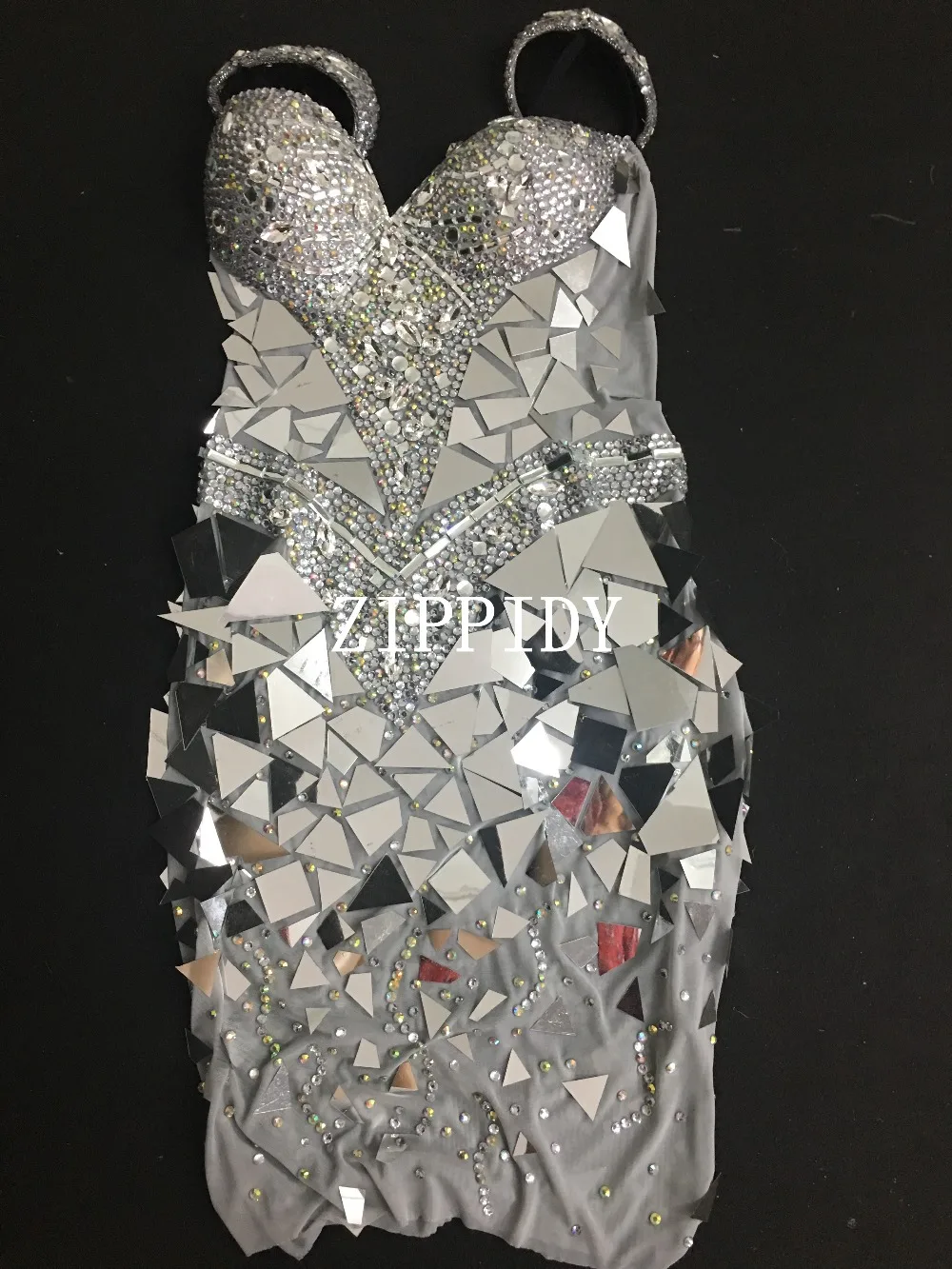 Модное сексуальное платье, 3 цвета, блестящее, серебряное, золотое, с блестками, с кристаллами, праздничное платье, костюм для выпускного вечера, блестящий зеркальный вечерний наряд