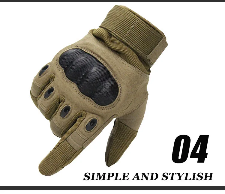 Tela de Toque Táticas da Motocicleta Equitação do Exército Militar Duro Luvas Tiro Airsoft Combate Dedo Cheio 12 Esporte e Lazer