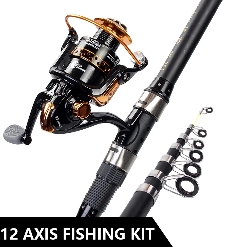 

2.1-3.6m Professional Carbon Fiber Telescopic Fishing Rod Sea Fishing Rod Throw Pole High Outdoor Travel Gear Equipment