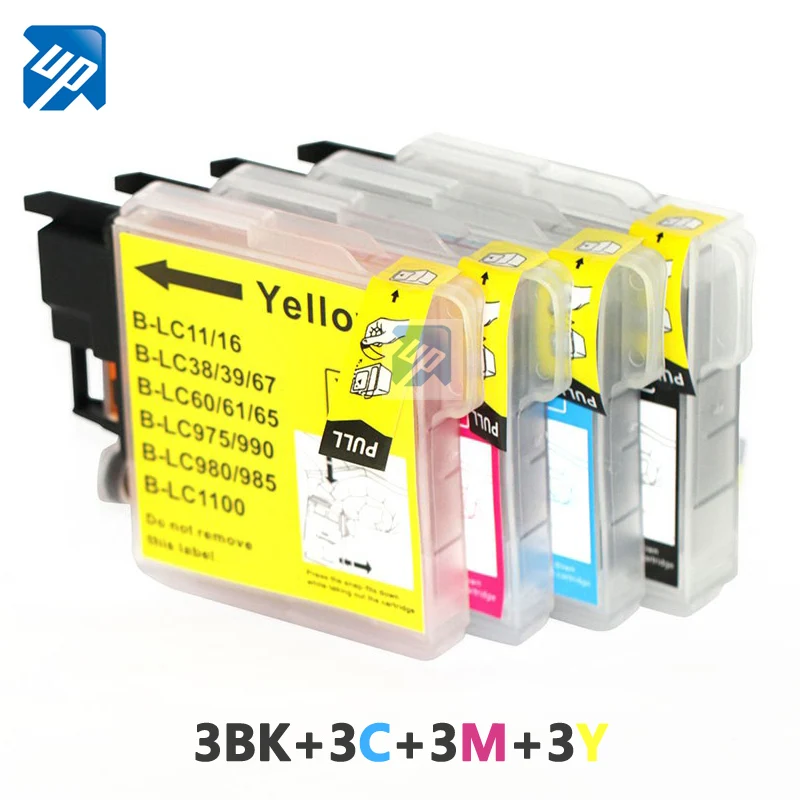 12PK High quality Compatible Ink Cartridge LC985 LC975 LC39 for Brother DCP-J125 DCP-J315W DCP-J515W Printer | Компьютеры и офис