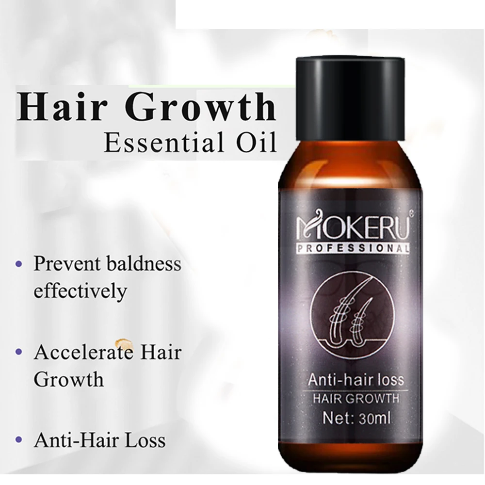 Mokeru 1pc 30ml Natural Organic Castor Oil Tonic Essence Hair Loss