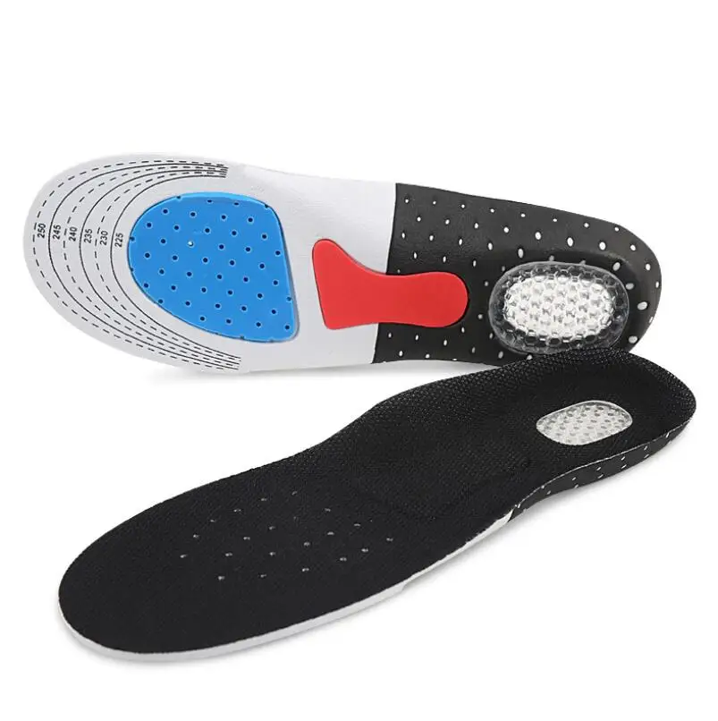

1pair For Sport Shoes Pad Unisex Thickening Shock Absorption Basketball Football Shoes Pads Silicone Soft Insole