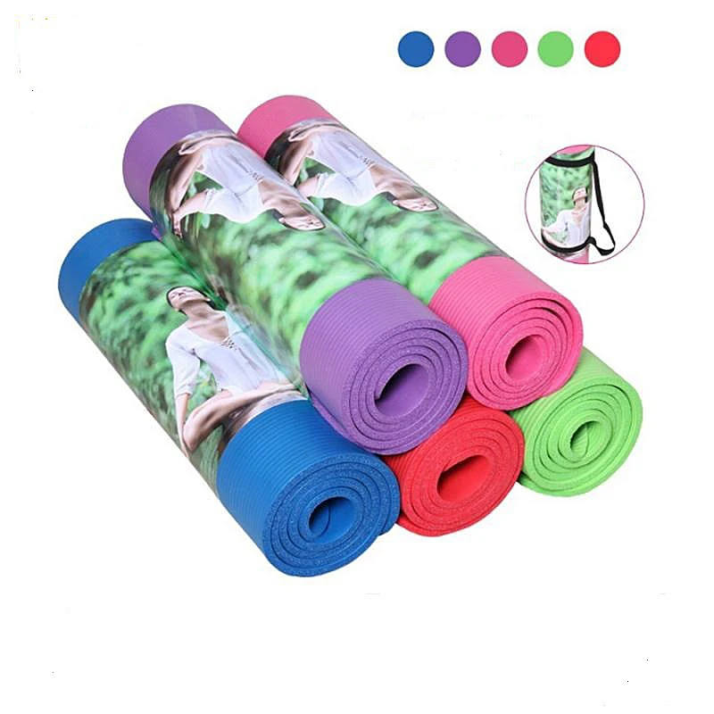 

1830*610*10mm Yoga Mat Sport Gym Soft Pilates Mats Comfort nbr Yoga Mat for Exercise Yoga and Pilates YJ6110
