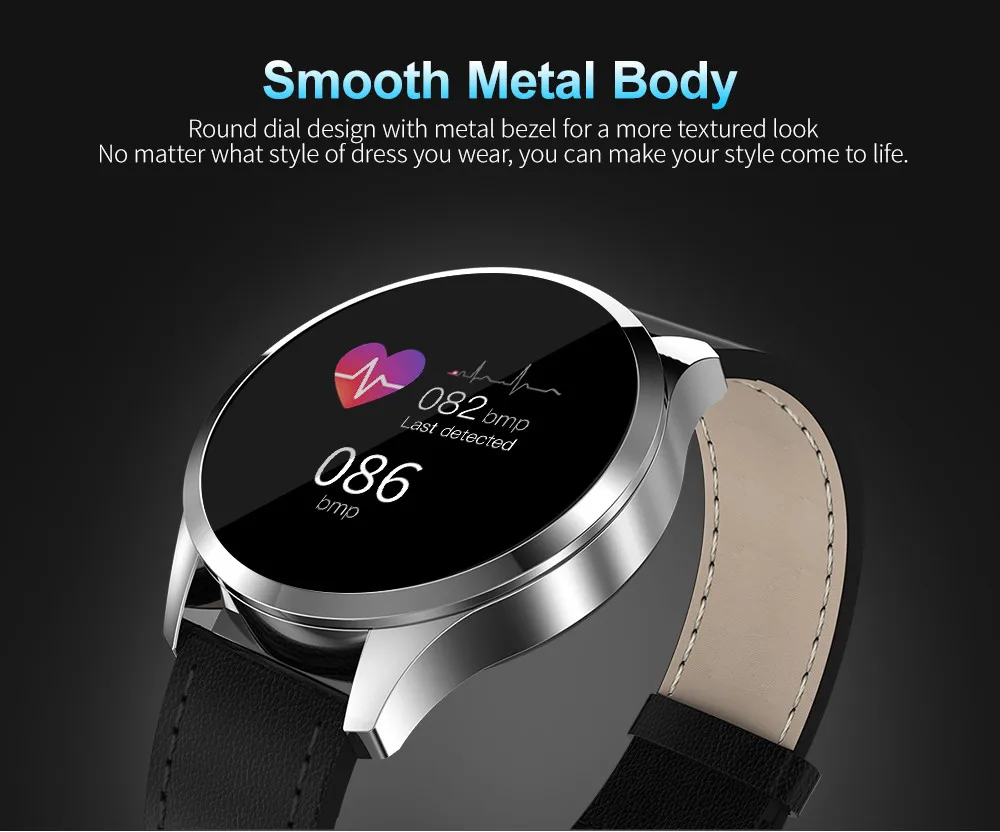 Смарт-часы IP67, водонепроницаемые, OLED, цветной экран, умные часы для женщин и мужчин, модный фитнес-трекер, монитор сердечного ритма