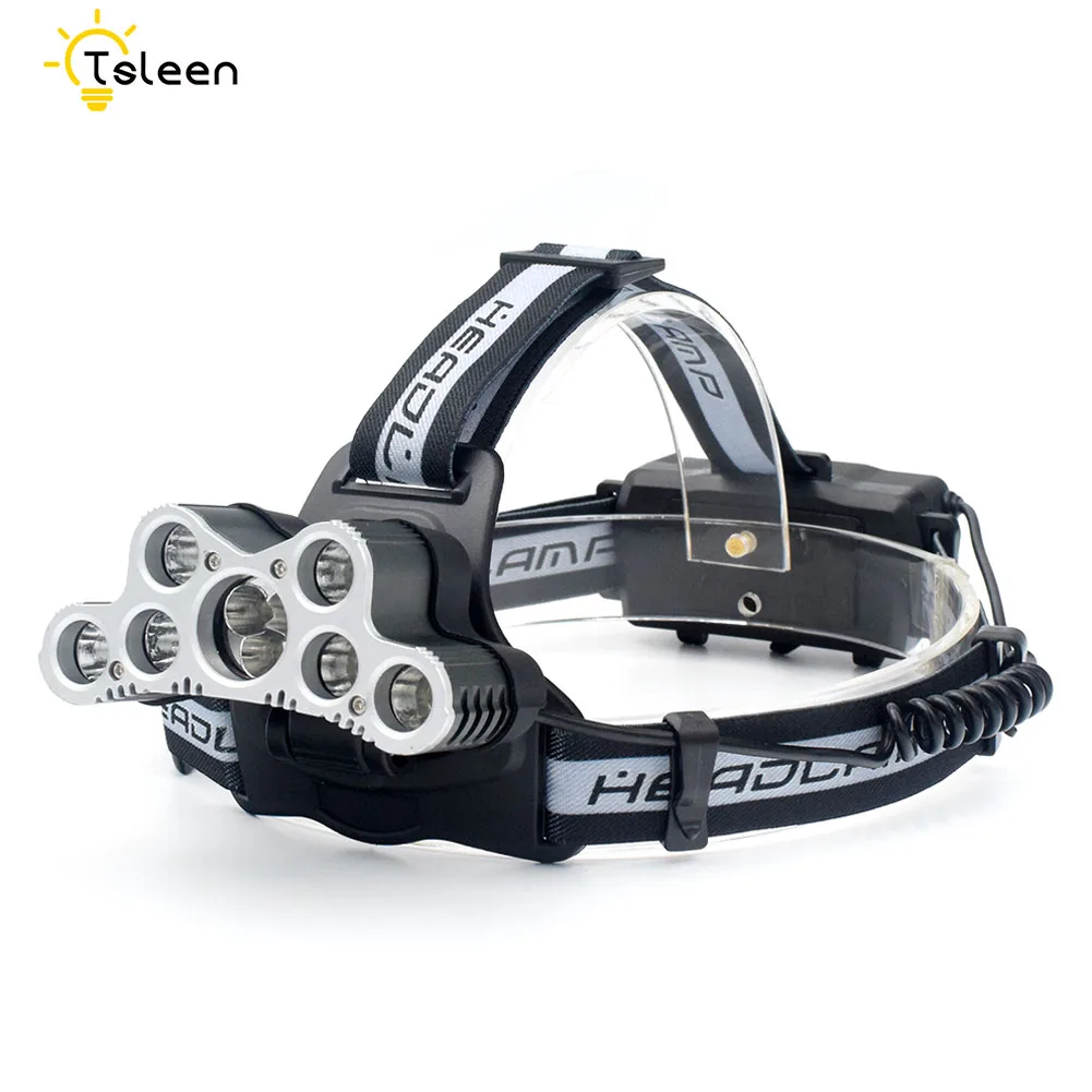 

TSLEEN LED Headlight Mini Light 6 Modes Head Lamp Flashlight 18650 Battery Headlamp Lampe Frontale For Camping Fishing Hunting