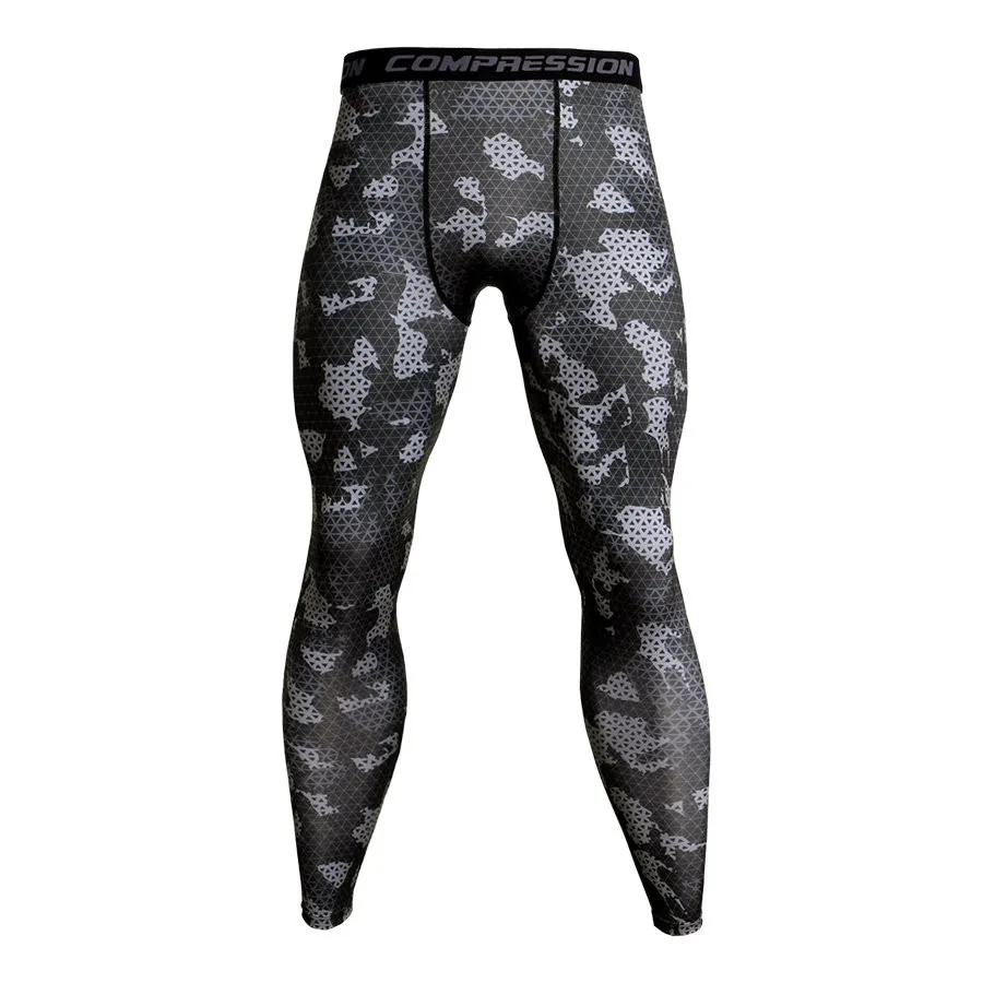 3D Camo Joggers для мужские тренировочные брюки быстросохнущая Бодибилдинг; бег Штаны Фитнес леггинсы компрессионные брюки сухой подходят