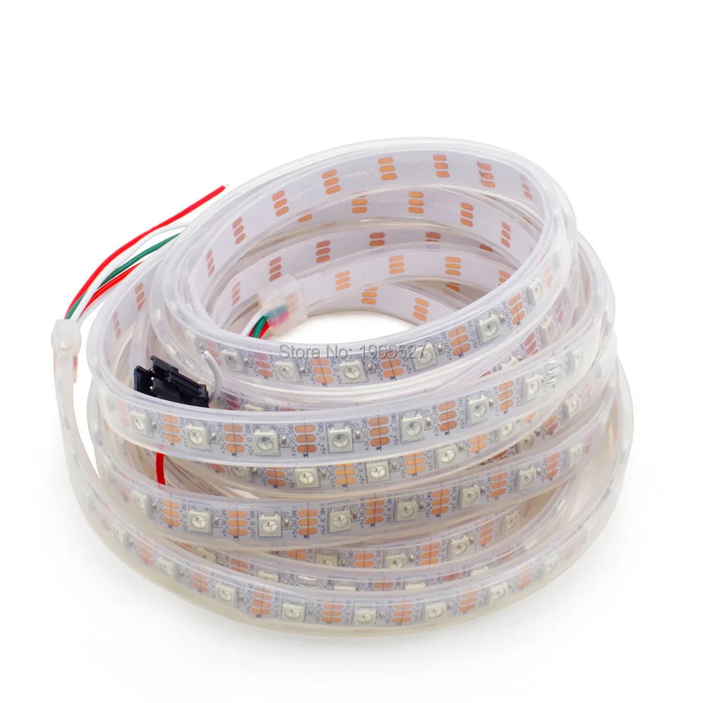 5v-ws2812b-digital-rgb-led-strip-light-tv-lamp74leds-m-74pixels-m-ws2811-ic-built-in-5050-smd-rgb-ledwhite-pcbwaterproof-ip67