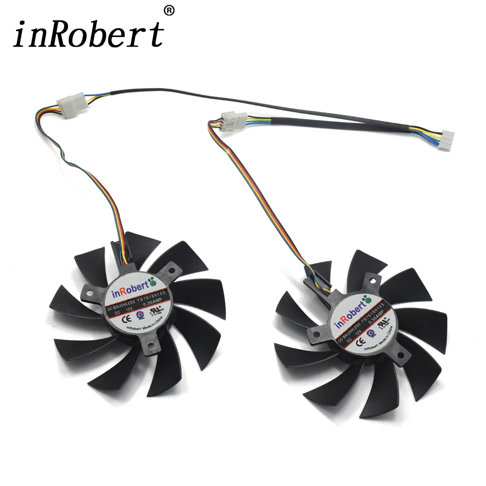NEW 2pcs 85mm FD7010H12S RX470 Graphics Card Cooler Fan Replace for