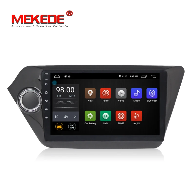 Discount Quad Core 9 inch Android 7.1  Car GPS Navigation for Kia RIO K2 2010 2011 2012 2013 2014 2015 Radio Cassette Player WIFI 4G DVR 4