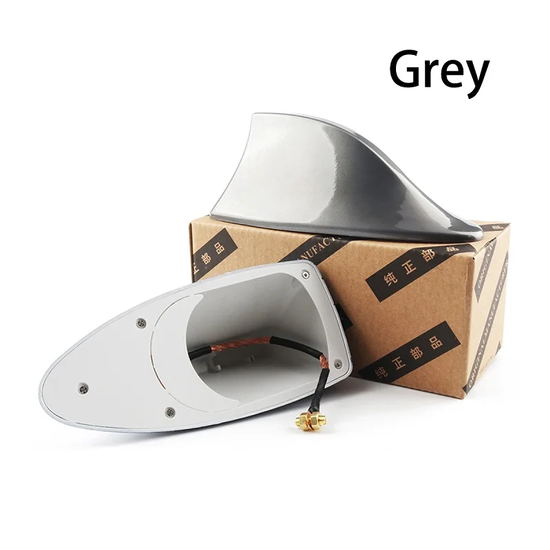 JOGMACHINE автомобильная антенна плавник акулы авто радио сигнал антенны на крышу для стайлинга автомобилей - Цвет: grey
