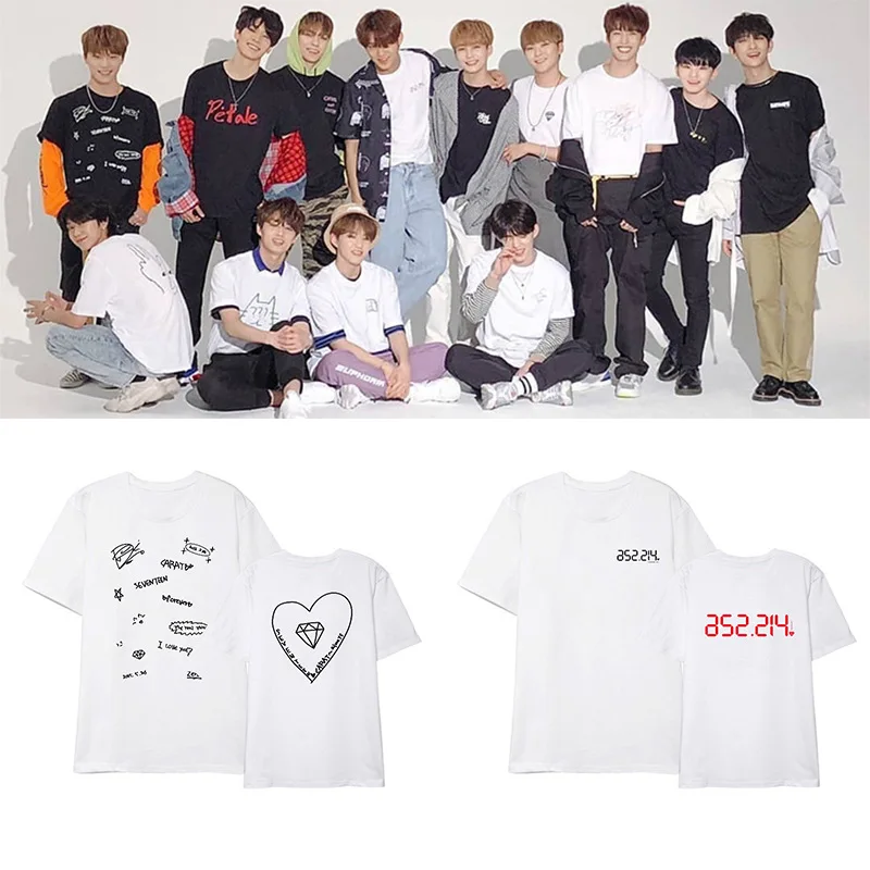 K-pop SEVENTEEN футболка с коротким рукавом на 3-й годовщине фирменная для мужчин и
