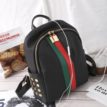 

111718 new hot lady nylon travel backpack female casual bag