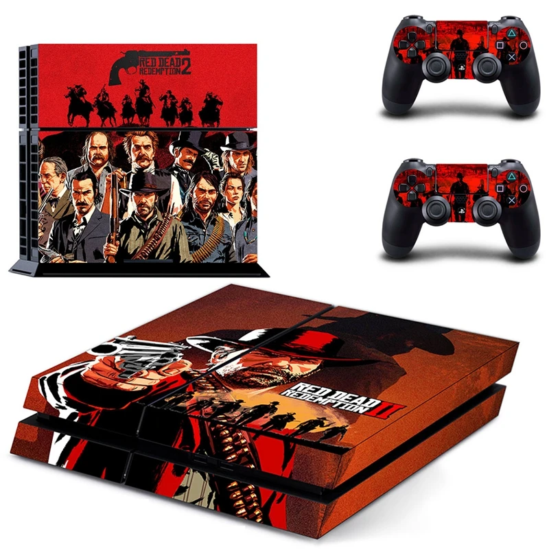 

HOMEREALLY Stickers PS4 Skin Game Red Dead Redemption 2 Sticker For Sony Playstation4 Console and Controller Skin Ps4 Accessory