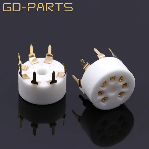 GD-PARTS B7G PCB 마운트 7 핀 세라믹 진공관 소켓, 6AU6 EF95 6C4 6X4 6066 6AQ5 6AV6 50C5 Hifi 빈티지 튜브 AMP DIY용 4