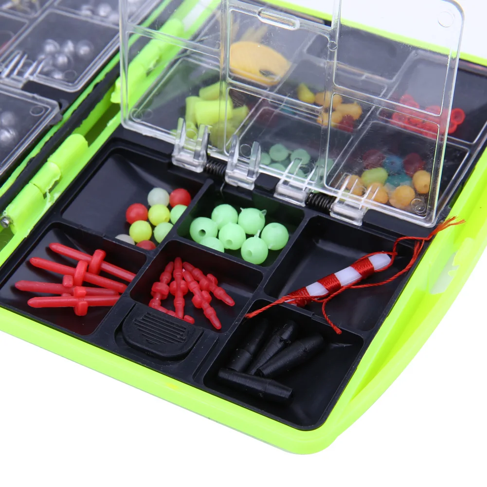 24 Lattices Multifunction Fishing Lures Tackle Box Full Loaded Hooks
