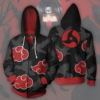 

Anime Naruto Hoodie 4th Hokage Uzumaki Naruto Ootutuki Hagoromo Uchiha Itachi Zipper Coat Tops Thin Hoodies Sweatshirt