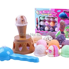 Ледяная башня из мороженного баланса игра для маленьких детей ролевые игры Пластиковые кухонные игрушки десерты еда дети играть дом игрушки