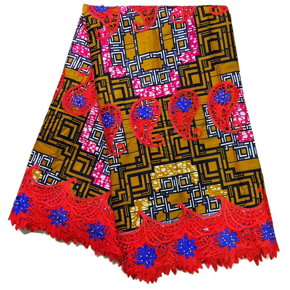 

LBLLK-1 2017 new arrive! hollandais wax avec dentelle pink African kitenge Dutch wax with lace for wedding dress