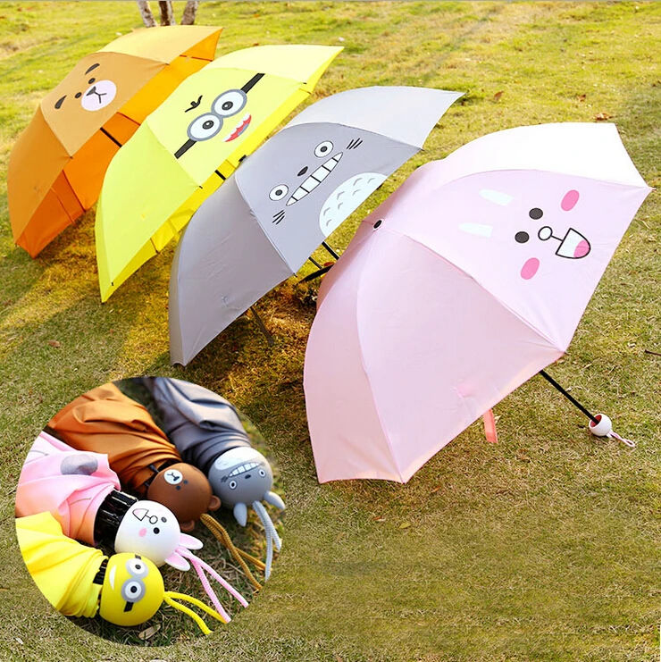 

Kawaii Cartoon Totoro/Rabbit umbrella High Quality Windbreak Kids Umbrellas Extreme Popularity Creative Outdoor Umbrella Women