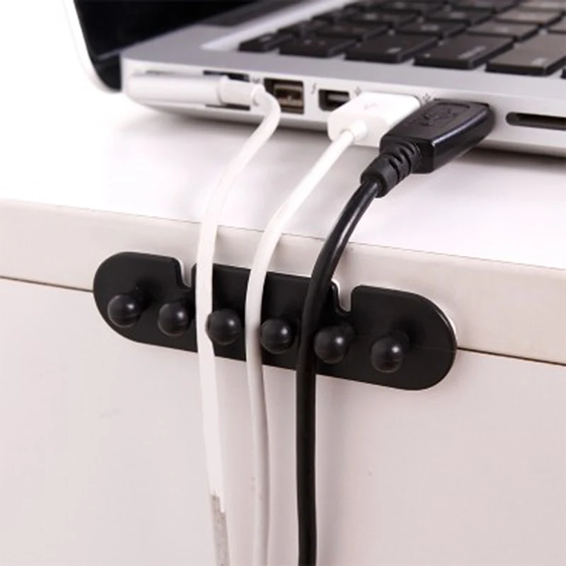 2 шт. Творческий Пластик твердых Plug держатель кабеля стеллаж для хранения USB
