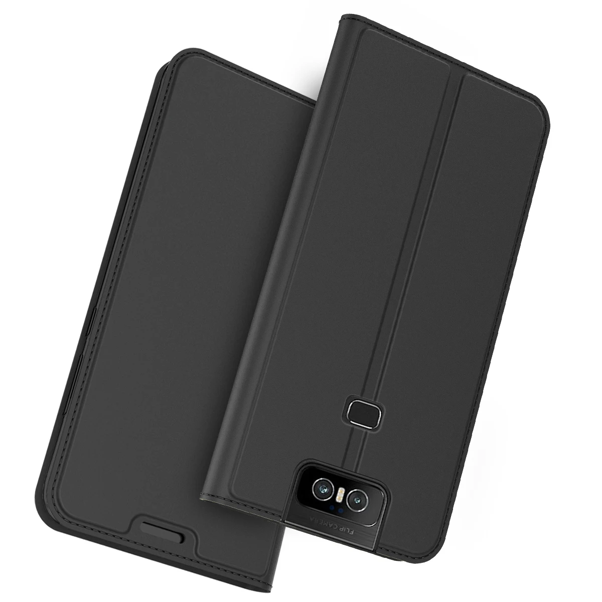 Чехол для Asus Zenfone 6 ZS630KL 6Z откидной бумажник из искусственной кожи с подставкой 5