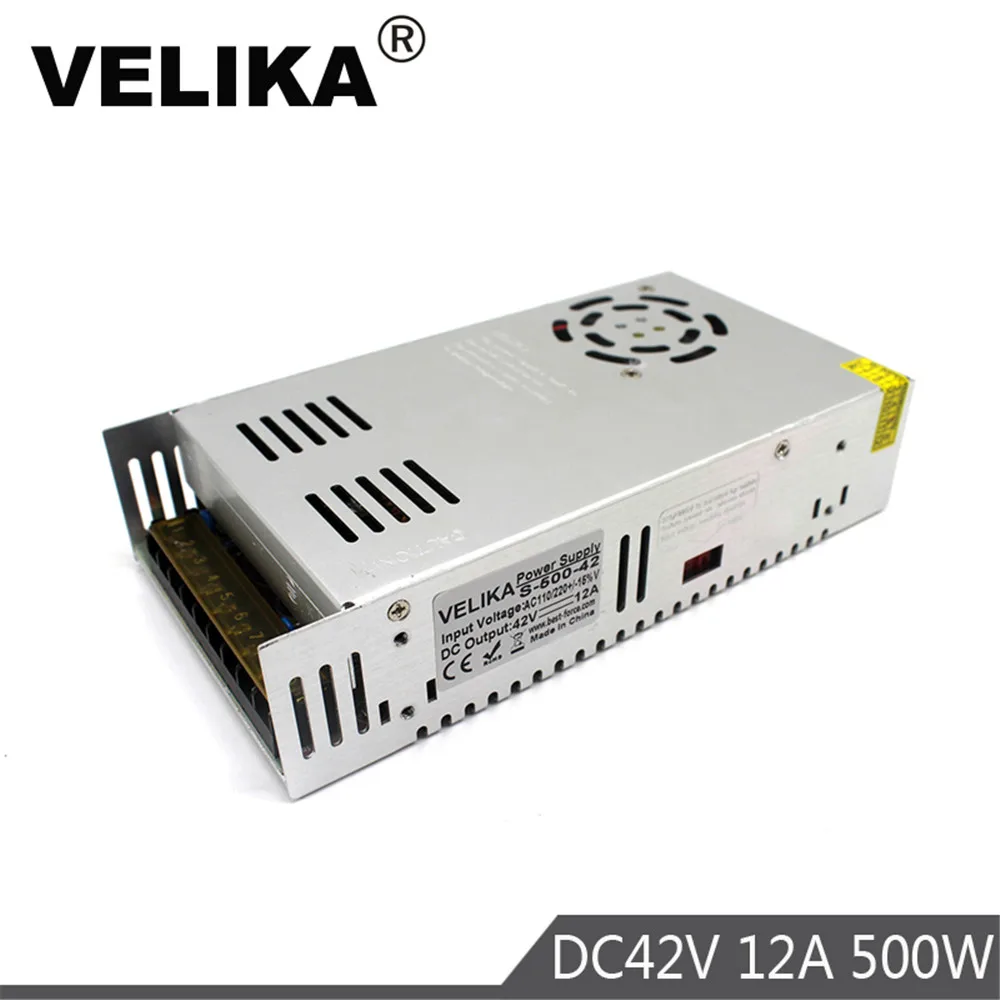 

Regulated 42V Power Supply DC 12A 500W USP Transformer AC110V 220V to DC42V Power Adapter for CNC CCTV Stepper Motors 3d Printer