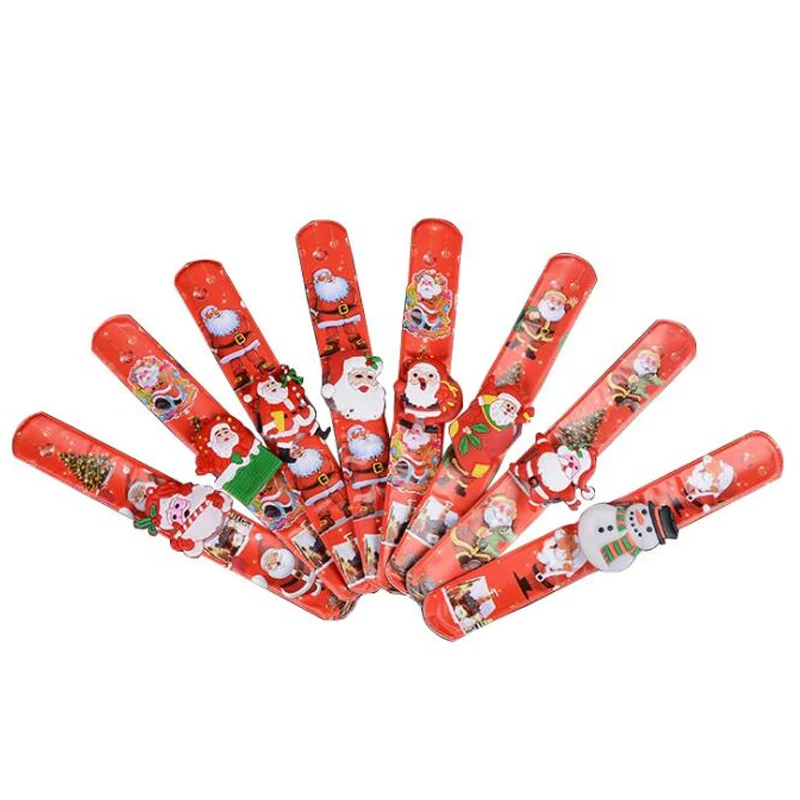 

kittyed cute cartoon Santa Claus Christmas gift Bracelet children's boys girls kids Quartz watch Luminous wrist Watches Clock dw